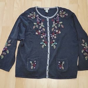 Heritage collectibles Womens Size 26/28 Embroided sweater EUC
